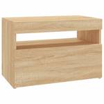 TV-Schrank mit LED-Leuchten D451 Eiche Sonoma Dekor