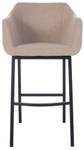 Tabouret de bar Monea Taupe - Noir