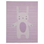 Tapis enfant BUNNY Rose foncé - Matière plastique - 95 x 6 x 125 cm