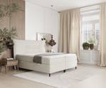 Boxspringbett Koussi I Taschenfederkern Creme - Breite: 160 cm