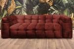 Sofa ROSARIO Velvet Bordeaux - Breite: 207 cm