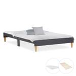 Lit rembourré 2631 Largeur : 145 cm - Avec sommier à lattes & matelas - Pas de tiroir de lit