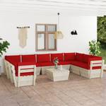 Garten-Lounge-Set (10-teilig) 3016490-23 Rot