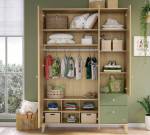 Kleiderschrank Loof 138 x 200 x 53 cm