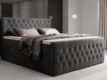 Boxspringbett MARDIN mit Bettkasten Anthrazit - Breite: 160 cm