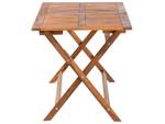 Table pliable CENTO Marron - Bois massif - 140 x 74 x 75 cm
