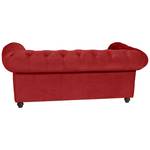 Orleans Sofa 2-Sitzer Rot - Textil - Holz teilmassiv - 196 x 77 x 100 cm