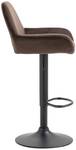 Tabouret de bar Braga Lot de 2 Marron