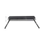 3x Table de Lit pour Ordinateur Portable Noir - Bois manufacturé - Métal - Matière plastique - 75 x 40 x 35 cm