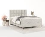 Premium Boxspringbett Attik Grau - Breite: 180 cm