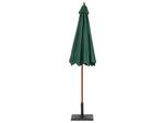 Parasol droit TOSCANA Vert foncé - Doré - Vert - Chêne foncé