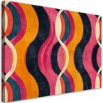 KUNSTDRUCK Retro Wave Patterns 100 x 70 cm