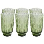 Verres à eau Fogli (lot de 6) Vert