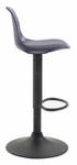 Tabouret de bar Kiel Lot de 2 Noir - Noir