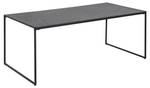 Table basse Infors Noir - En partie en bois massif - 120 x 48 x 60 cm