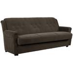 Freiburg Sofa mit Bettfunktion, braun Braun - Textil - Holz teilmassiv - 207 x 89 x 83 cm