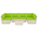 Garten-Lounge-Set (7-teilig) 3016490-17 Grün - Hellgrün