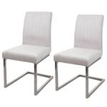 Chaise cantilever L14 (lot de 2) Blanc crème