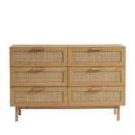 Commode June Marron - En partie en bois massif - 130 x 85 x 40 cm