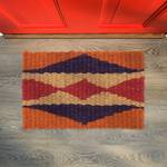 Fußmatte aus Jute 60x40 cm Orange - Violett - Rot - Naturfaser - 60 x 2 x 40 cm