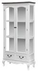 Vitrine RIMINI WHITE SC76 2D2D Blanc - Bois massif - Bois/Imitation - 76 x 156 x 35 cm