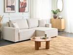 Ecksofa KARILA Beige - Creme - Armlehne davorstehend rechts - Ecke davorstehend rechts - Schlaffunktion davorstehend links