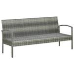 Garten-Sofa-Set Grau