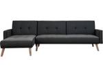 Ecksofa , Konvertirbar " Jules " 3 Sitze Grau - Textil - 148 x 75 x 275 cm