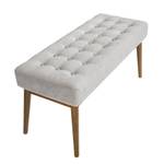 Hocker aus dunkelgrauem Stoff Grau - Textil - 100 x 45 x 40 cm