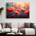 Bild Mohnblume Blumen XL 90 x 60 cm