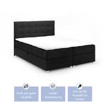 Boxspringbett Doppelbett Valbona Schwarz - Breite: 180 cm