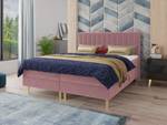 Boxspringbett Gold Pink - Breite: 186 cm