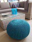 Bodenkissen ø 55 cm Pouf Sitzkissen Grün