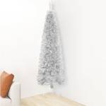 Künstlicher Halb-Weihnachtsbaum Silber - 40 x 120 x 40 cm