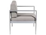 Chaise de jardin SALERNO Gris - Métal - 77 x 80 x 70 cm