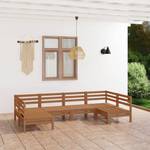 Gartenmöbel Set (6-teilig) 3010628 Braun - Massivholz - Holzart/Dekor - 64 x 63 x 64 cm