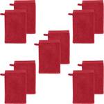 Waschhandschuh 10er-Pack 161523 Rot