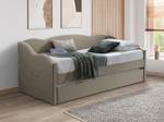 Sofabett LENVIA Grau - Textil - 96 x 81 x 207 cm