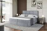 Boxspringbett GALMA Grau - Breite: 200 cm - H4