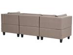 3-Sitzer Sofa UNSTAD Schwarz - Braun