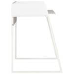 Computer Tisch Weiß - Metall - Massivholz - 90 x 88 x 90 cm