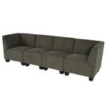 Modular 4-Sitzer Sofa Couch Lyon Braun - Textil - 258 x 76 x 72 cm