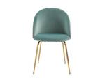 Chaise coque MELBOURNE Vert clair - Lot de 6