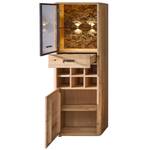 Wohnwand Morena 23 mit LED Braun - Massivholz - Holzart/Dekor - 295 x 187 x 45 cm