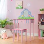 Kinder Schminktisch Set TD-13245A Pink - Massivholz - 32 x 100 x 68 cm