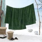 Strandtuch Puerto - 100x180 cm - Green Grün - Textil - 100 x 4 x 180 cm