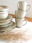 Kaffeebecher Nottingham (4er Set) Beige - Keramik - 10 x 11 x 10 cm