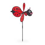 Moulin à vent Coccinelle en lot de 2 Noir - Rouge - Matière plastique - Textile - 37 x 77 x 52 cm