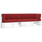 Palettensofa 3016503-5 (2-teilig) Rot - Weiß