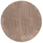 Hochflor Teppich Harmony Rund Taupe - 133 x 133 cm